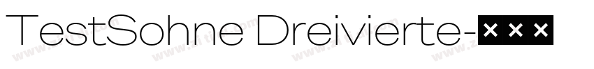 TestSohne Dreivierte字体转换